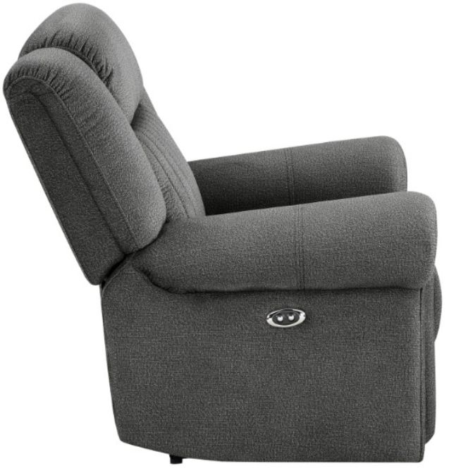 Homelegance® Brennen Charcoal Power Reclining Chair-3