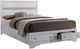 Furniture of America® Chrissy White Queen Storage Panel Bed-0