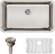 Elkay Lustertone® Classic 3-Piece Lustrous Satin 30-1/2" x 18-1/2" x 10" Single Bowl Undermount Sink Set with Perfect Drain®-1