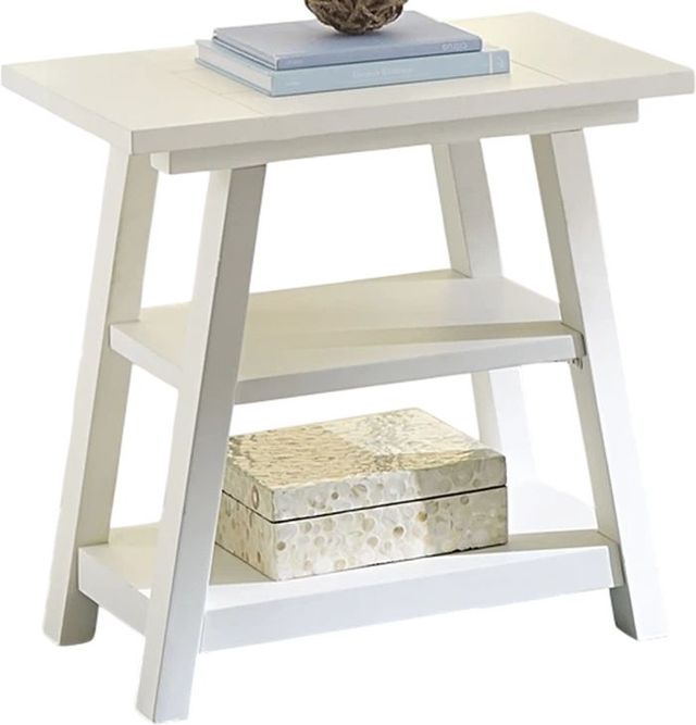 Liberty Furniture Summer House Oyster White Chair Side Table-0