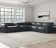 Flexsteel® Camden Abyss Blue Leather Power Reclining Sectional with Custom Layout Options-1
