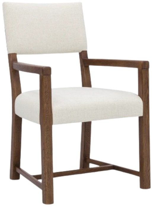 Hooker® Furniture Driftwood Lovegood Bisque/Worn Saddle Dining Arm Chair-0
