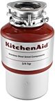 KitchenAid® 0.75 HP Continuous Feed Red Food Waste Disposer-0