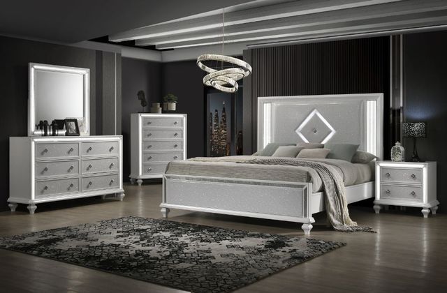 New Classic® Home Furnishings Stardust White Nightstand-1