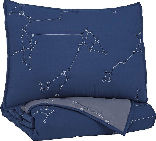 Signature Design by Ashley® Ekin Navy/Gray Full Quilt Set-0