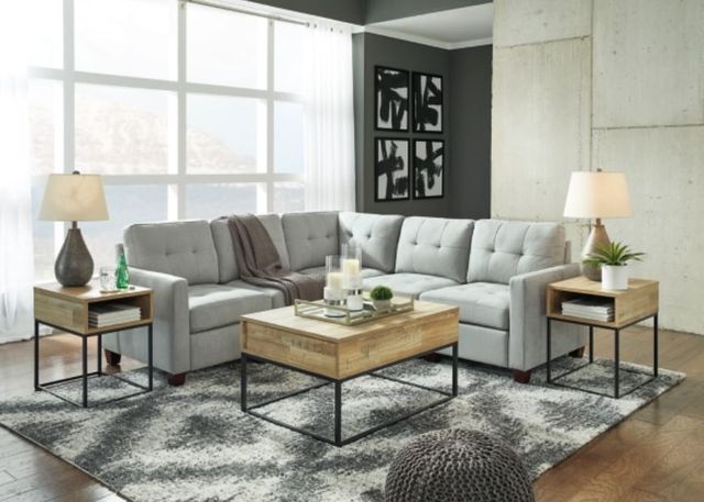 Signature Design by Ashley® Edlie 5-Piece Pewter Sectional-3