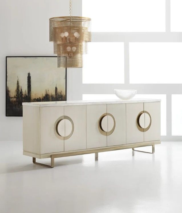 Hooker® Furniture Melange Noelle Cream Credenza-1