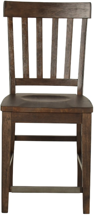 Cayla Dark Oak Counter Height Chairs - Thumbnail 3