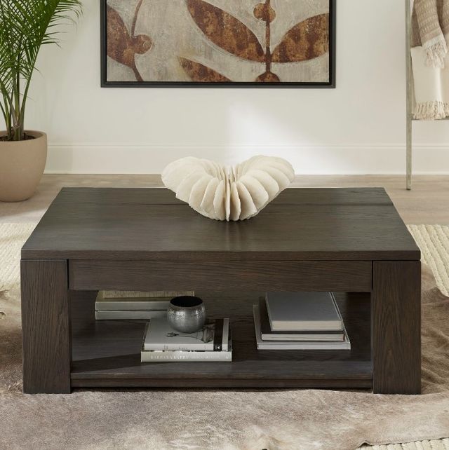 Liberty Furniture Lennox Hill Bark Lift Top Cocktail Table-1
