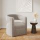 Jofran Inc. Lexy Choco Swivel Accent Chair-1