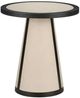 Currey & Company Deanna Black/Ivory Raffia Accent Table-0