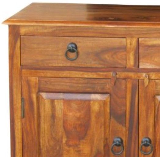 Jaipur Furniture Ganga Brown 3-Drawer Sideboard-2
