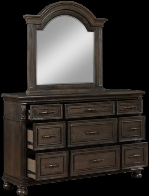 New Classic® Home Furnishings Balboa Walnut Dresser Mirror-4