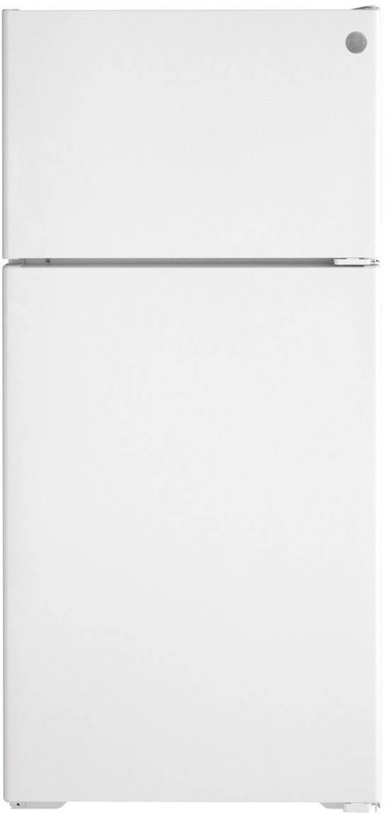GE® 28" 16.6 Cu. Ft. ENERGY STAR® White Top Freezer Refrigerator-0