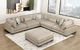 Homelegance® Tinley 6-Piece Brown Modular Sectional with Ottoman-1