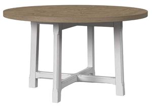 Flexsteel Melody Gray White Round Dining Table