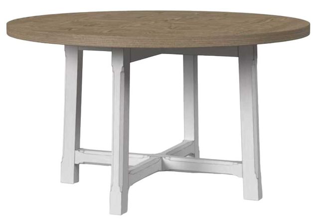 Flexsteel® Melody Gray/White Round Dining Table-0