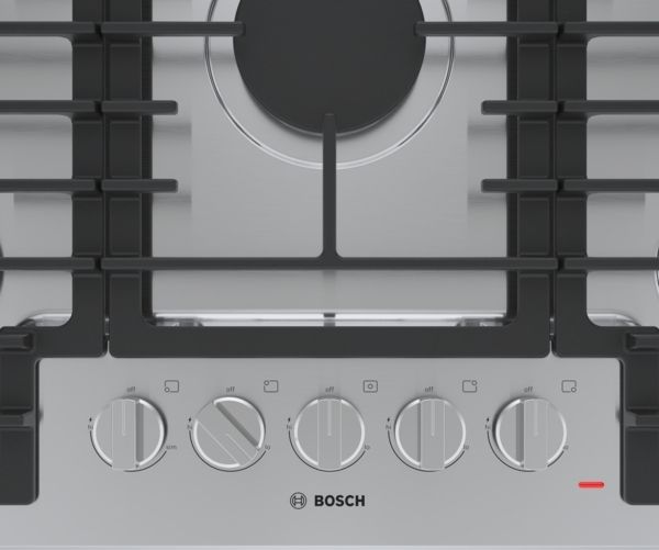 Bosch® 500 Series 30" Stainless Steel Natural Gas Cooktop-2