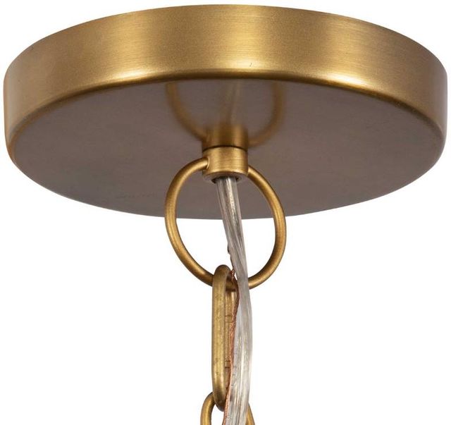 Uttermost® Biswas Antique Brass Light Pendant-4