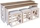 Sunny Designs™ 5-Piece Buckskin/Marble White Nesting Console Table Set-0