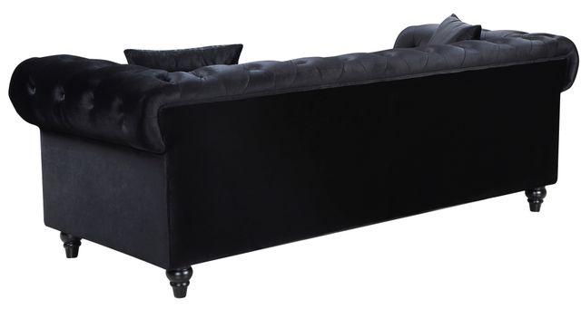 Meridian Furniture Chesterfield Black Velvet Sofa-2