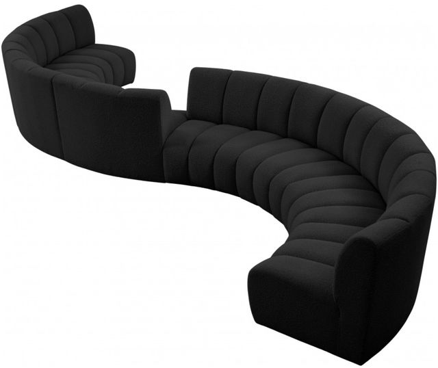 Meridian Furniture Infinity 8-Piece Black Modular Sectional Set-1