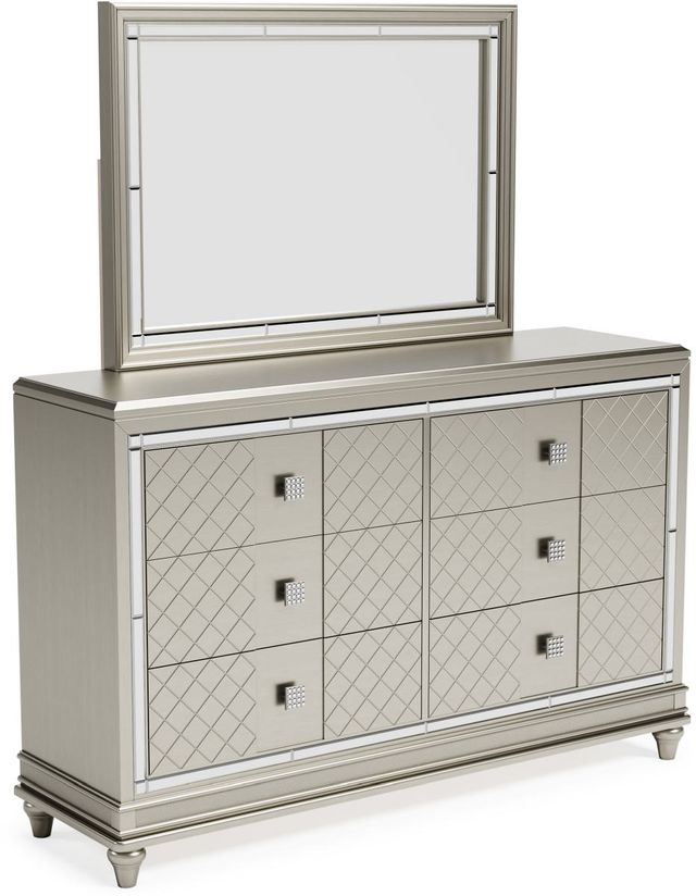 Signature Design by Ashley® Chevanna Platinum Dresser and Mirror-0