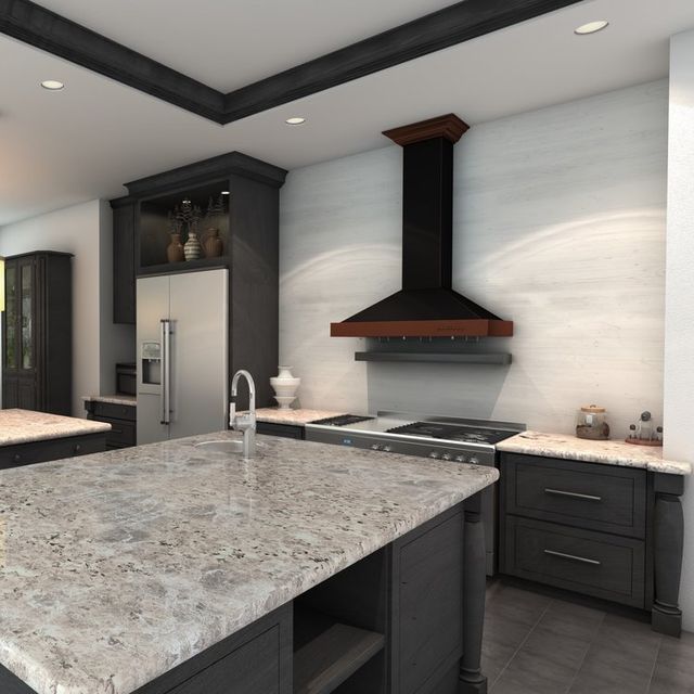ZLINE Designer Series 36" Oil-Rubbed Bronze and Copper Wall Mount Range Hood-6