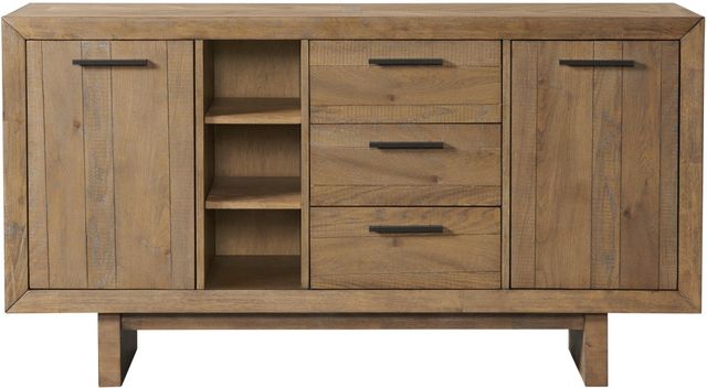 Intercon Landmark Weathered Oak Sideboard-2