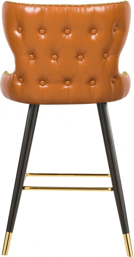 Meridian Furniture Hendrix Cognac Leather Counter Stool-3