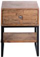 A & B Home Mateo Brown Bedside Table-0