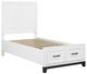 Homelegance® Garretson White Twin Platform Storage Bed-3