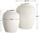 Uttermost® Luna Ridge 2-Piece Chalk White Vase Set-2