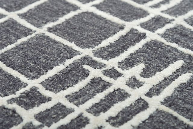 Rizzy Home Jazz Black 5'x8' Rectangular Rug-3