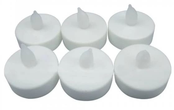 YHD 6-Piece White LED Candle Set-0