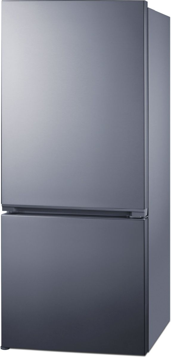Summit® 30" 16.1 Cu. Ft. Stainless Steel Counter Depth Bottom Freezer Refrigerator-2