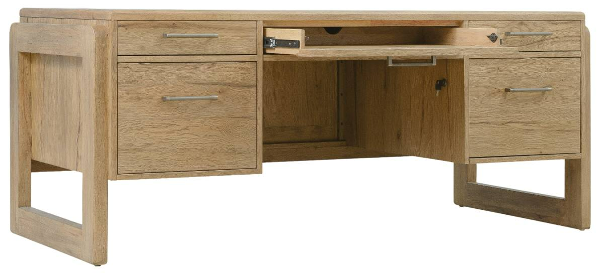 Hooker Furniture Kalamazoo Aged Executive Desk