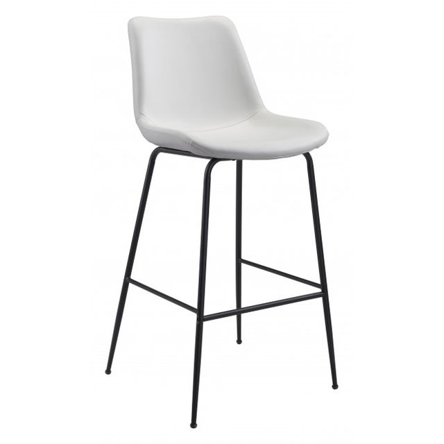 Zuo® Modern Byron White Bar Chair-0