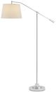 Currey & Company Maxstroke Beige/Polished Nickel Floor Lamp-0