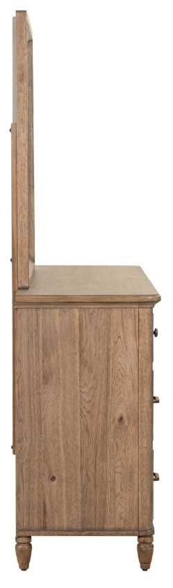 Liberty Furniture Hickory Grove Heirloom Brown Dresser and Mirror-3