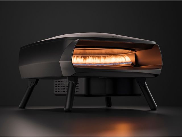 Witt ETNA Rotante 16" Matte Black Rotating Pizza Oven-2