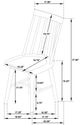 Coaster® Middleton 6-Piece Natural Extension Leaf Dining Set-5