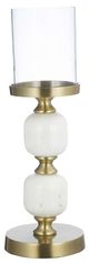 A & B Home Gold/White Hurricane Candle Holder-1
