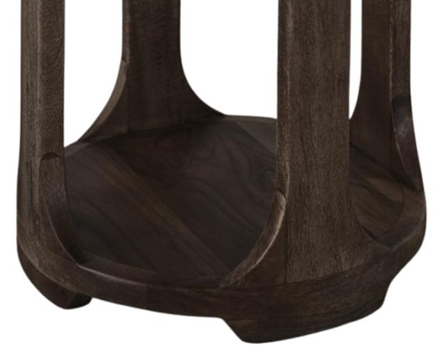 International Furniture Direct Balam Stained Dark Sofa Table-4