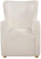 Coaster® Thornton Ivory Faux Fur Upholstered Wingback Lounge Accent Chair-3