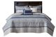 Olliix by Madison Park Rhapsody 6 Piece Navy King/California King Reversible Jacquard Coverlet Set-0