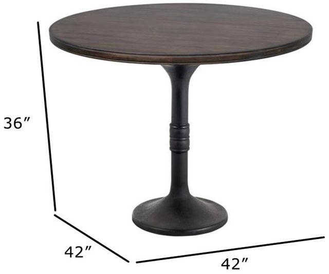 Nest Home Collections Sadie Java 42" Round Counter Table-2