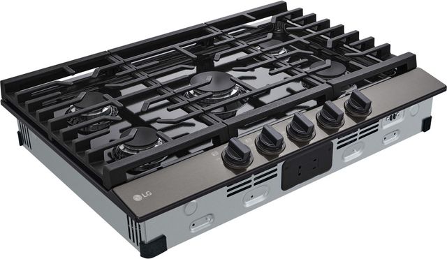 LG 30" Black Stainless Steel Gas Cooktop with UltraHeat™ Burner-1