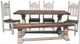 Vintage Furniture Column Dining Bench-1