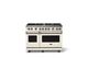 Viking® 5 Series 48" Pure White Pro Style Gas (LP) Range with Brushed Brass Trim-0
